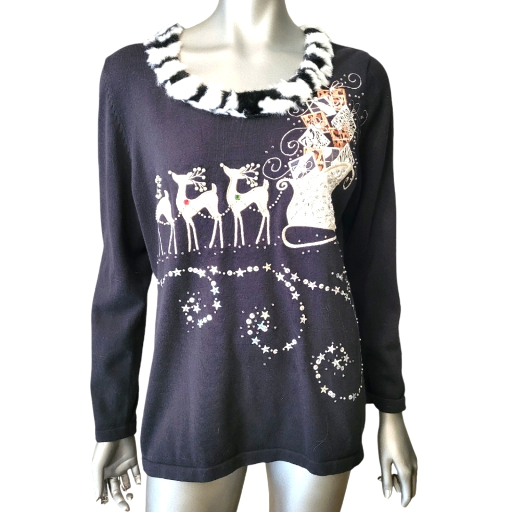 207. jack b. quick Holiday Christmas Sweater - Size Large